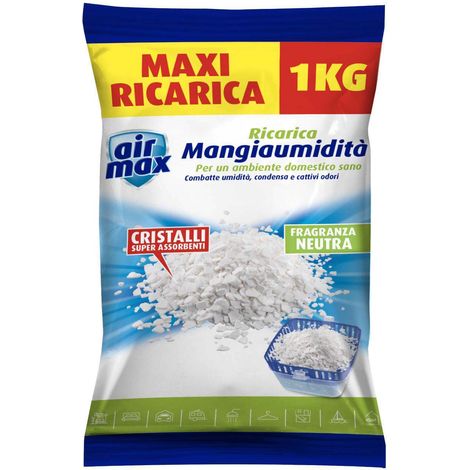 Airmax sali umidit� assorbiumidita ricarica 1 kg neutro assorbi umidita