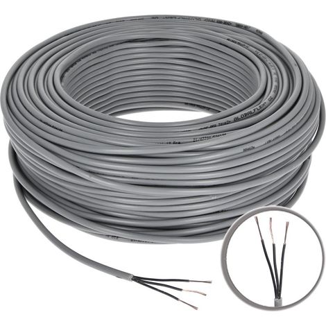 Câble de commande PVC 3 x 0,5 mm² sans conducteur de protection