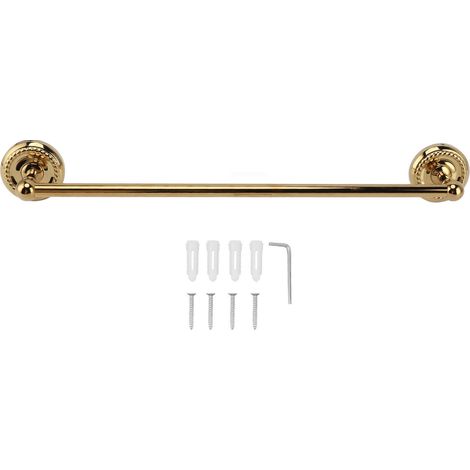 Porte-serviettes en cuivre style européen, barre simple, porte-serviettes suspendu en titane (1/5)