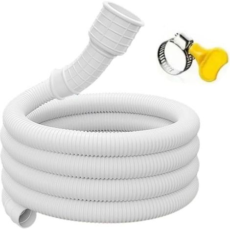 150 cm Tuyau d'évacuation flexible et extensible pour climatiseurs Blanc (1/5)