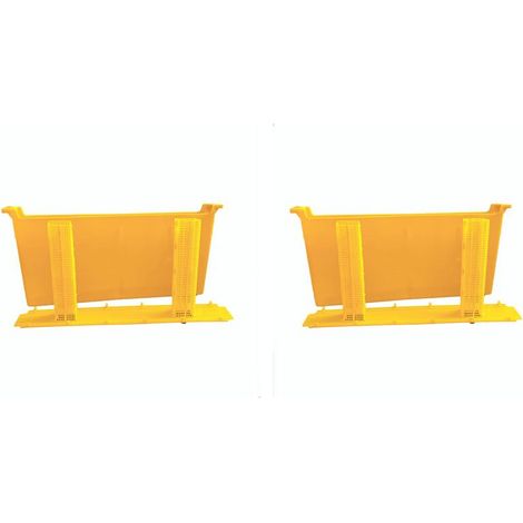 2X Mangeoire à Ruche pour Abeilles,Mangeoire Cadre pour Ruche,Distributeur D'Eau et Nourriture pour Apiculture,Distributeur D'Eau Cadre Profond pour (1/4)