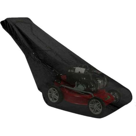 Couverture Tondeuse à Gazon Housse de Tondeuse à Gazon Protection pour Tondeuse Couverture de tondeuse à gazon de protection solaire anti-UV anti-pluie pour jardin de jardin Noir-,de (1/4)