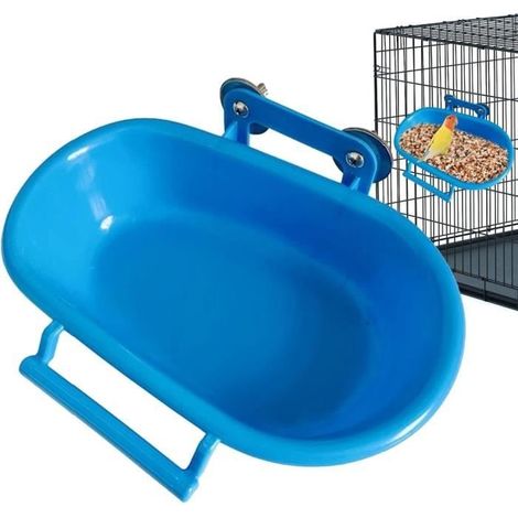 Baignoire pour Oiseaux - Perroquet - Bleu - Grand Taille - PP (1/4)