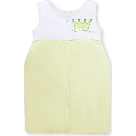 Sacco a pelo in cotone per bambini, taglia M 6-12 mesi, TOG 2.5, isolante per tutte le stagioni, colore verde Piccolo Principe. (1/4)