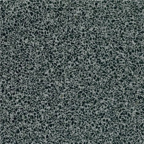Véritable Carreau Terrazzo fond gris inclusions noir foncé BASEL 60x60 cm boîte de 0.72m2 Satiné - Gioia Materia (1/3)