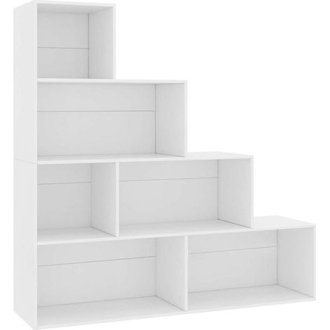 Maison Exclusive - Estantería/divisor madera contrachapada blanco (1/5)