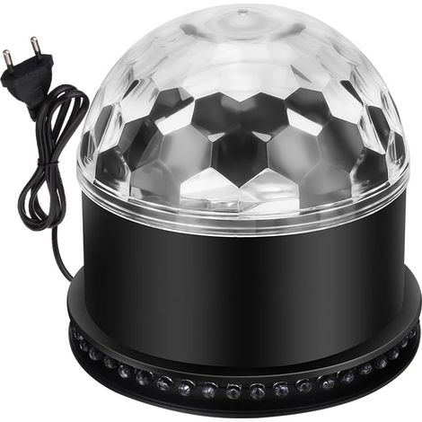 Projecteur disco LED 5W, lampe de fête avec boule à facettes RGB, 51 LED, activation musicale et mode automatique, prise UE, éclairage de scène pour anniversaires, Noël et soirées karaoké à la maison (1/5)