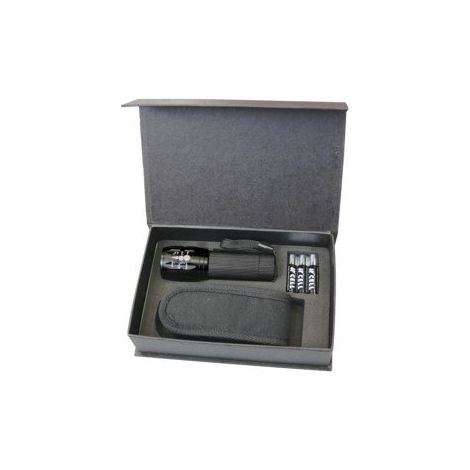 Aluminium-LED-Taschenlampe mit DH Electro-Zoom. Einschließlich Gehäuse und Batterien 30.360 8430552128686