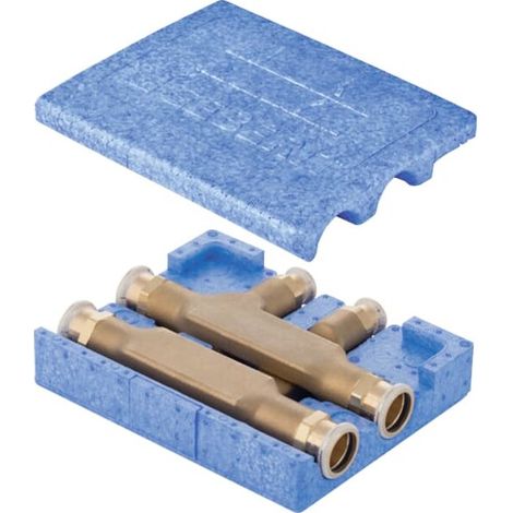 Geberit 63113 Mapress Té de dérivation en croix avec boîte d'isolation (1/5)