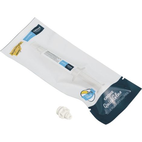 Grohe – Universalkleber für Fliesen, Marmor, Holz – Trocknungszeit 24 Stunden – 1 Spritze – 41127000 (1/5)