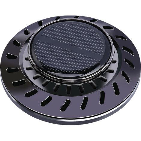 Diffuseur d'huile essentielle pour voiture rotatif anti-odeur parfum durable détente purifiant air noir (1/4)