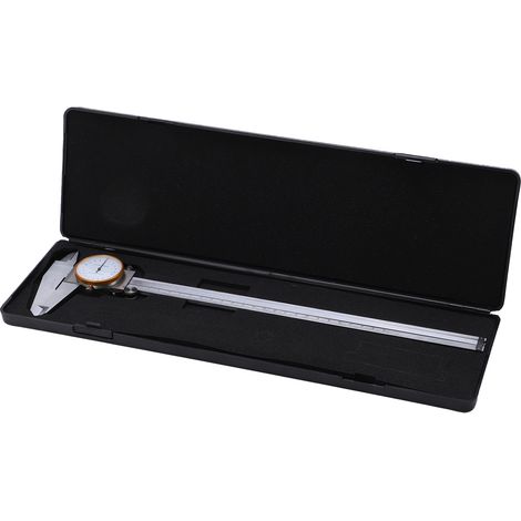 Calibro a corsoio da 0‑300 mm con righello di misurazione portatile in acciaio con quadrante trasparente 0,02 mm (1/5)