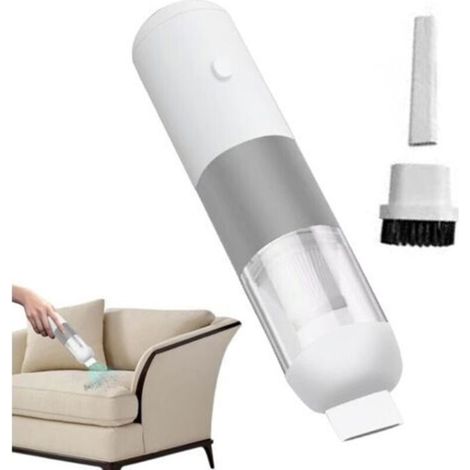 Aspirateur voiture sans fil 2 en 1 – 3500 Pa – plumeau – gris (1/5)