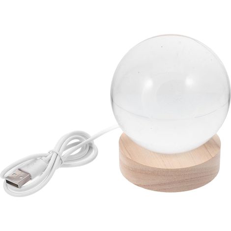 Lampe Boule Lune avec Base LED Veilleuse Couleur Changeante (1/5)