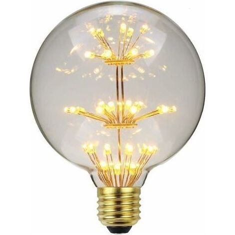 LaBlanc - LED Vintage Glühbirne RGB Feuerwerk Edison Glühbirne 3W 220/240V E27 Dekorative Glühbirne (G95) [Energieklasse G] (1/5)