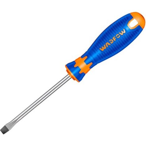 Destornillador Plano Ranurado Cr-V WADFOW 3x75mm Con Punta Imantada Y Mango Ergonómico