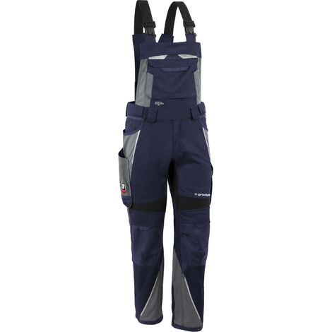 Grizzlyskin Latzhose "IRON" marine/grau L54 (1/5)