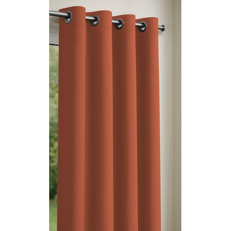 Rideau obscurcissant 135 x 240 cm Terracotta (1/3)