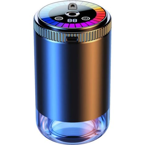 Diffuseur d'huiles essentielles pour voiture avec parfum, diffuseur d'aromathérapie portable USB avec lumière dynamique, adapté aux voitures, bureaux, maisons et chambres (1/4)