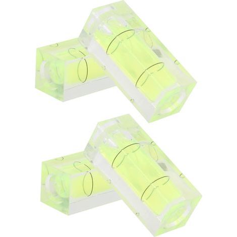 Quadratische Blasendetektor, kleine Wasserwaage, Messwerkzeug für 3D-Drucker, 4 Stück (1/5)