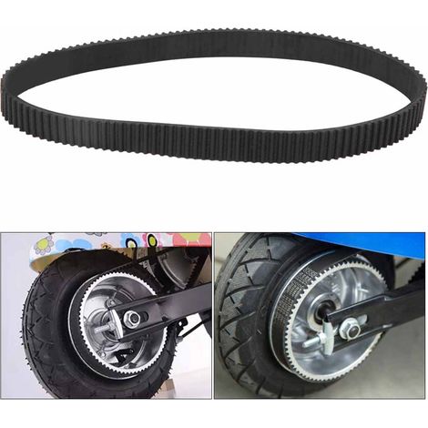 Courroie de transmission 384-3M-12 pour vélo électrique, scooter, moteur et engins motorisés - Noir