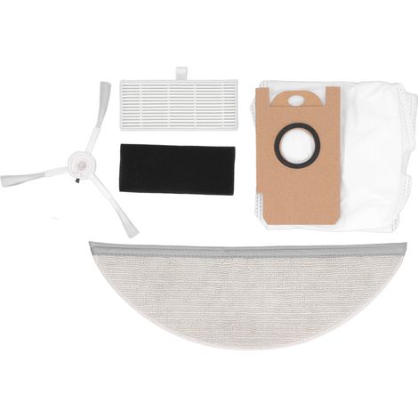 Kit de repuestos para aspiradora robot R5: 4 cepillos laterales, 2 mopas, 2 bolsas de filtro. (1/5)