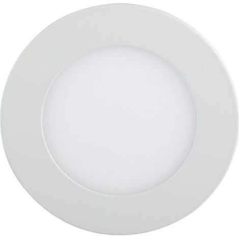 3W LED SMD Panneau Downlight Rond 210LM 120° + Driver Mod. VT-307 RD - SKU 6293 - Blanc Neutre 4000K (1/5)