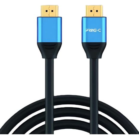 Câble HDMI avec gaine en aluminium, 1,5 mètre, transmission 4K haute vitesse. (1/2)