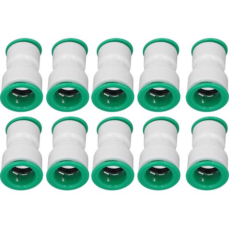 Réducteur de raccord rapide 32x25mm, connecteur de tuyau d'eau en ligne, lot de 10 pièces, réduction de diamètre pour installation hydraulique. (1/5)