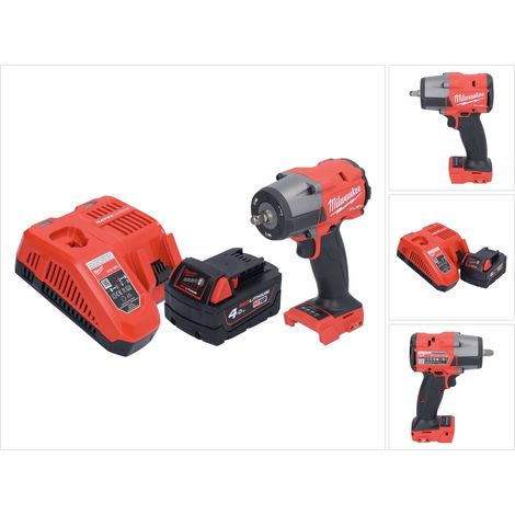 Milwaukee M18 FMTIW2F38-401 Akku Schlagschrauber 18 V 745 Nm 3/8" Brushless + 1x Akku 4,0 Ah + Ladegerät (1/5)