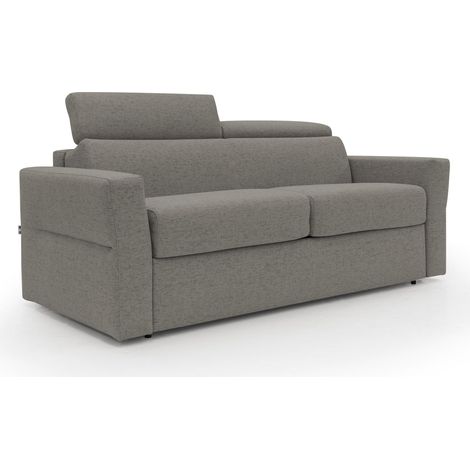 Avalon Divano letto con materasso H18 180 cm (mat. 120x197 cm) talpa