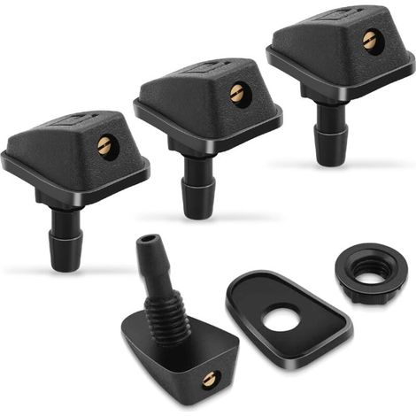 4 ugelli lavavetro per auto, ugelli spruzzatori universali per parabrezza, ugelli spruzzatori per tergicristalli (1/5)