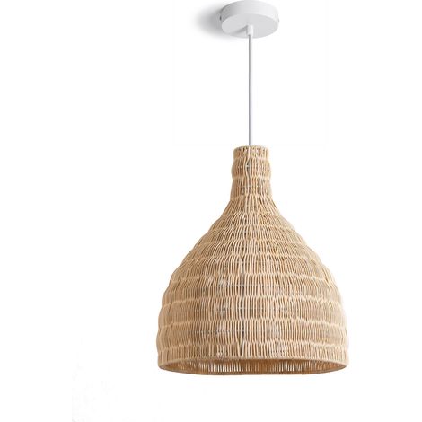 Pendelleuchte Rattan Kegle Natürlich (1/5)