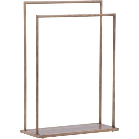 Portant à Vêtements Double "Alva" 100cm Moka (1/5)
