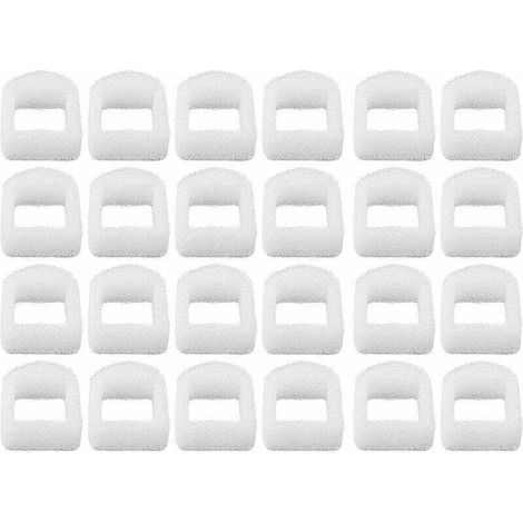 24 Pièces Filtre de Remplacement en Mousse pour Fontaine à Chats et Chiens, Pré-Filtre en Mousse pour Fontaine dAnimaux Compatible avec Drinkwell, Fontaines en Céramique et en Acier Inoxydable 360-Fei (1/4)