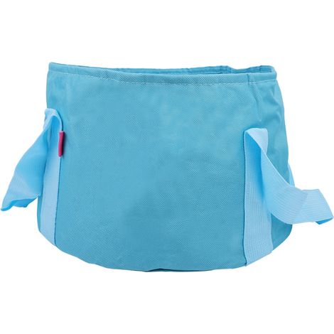 Seau Pliable 15L En Tissu Oxford - Bassin Portable Pour Camping Et Voyage - Bleu (1/5)