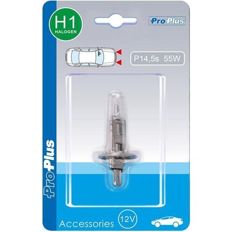 Bombilla de coche 12V 55W P14 5s H1 en blister
