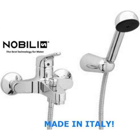 MISCELATORE MONOCOMANDO ESTERNO PER VASCA CON DEVIATORE AUTOMATICO CROMO NOBILI 11110SF