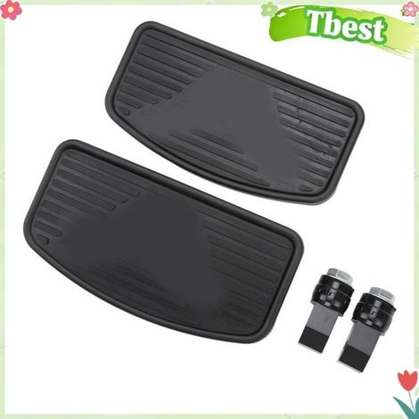 Tbest marchepied réglable Repose-pieds de Passager pour Plancher Arrière de Moto, pour VTX1300 et VTX1800, Conception auto couvres (1/5)