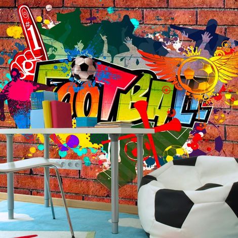 Papier peint Fans de football - 300 x 210 cm