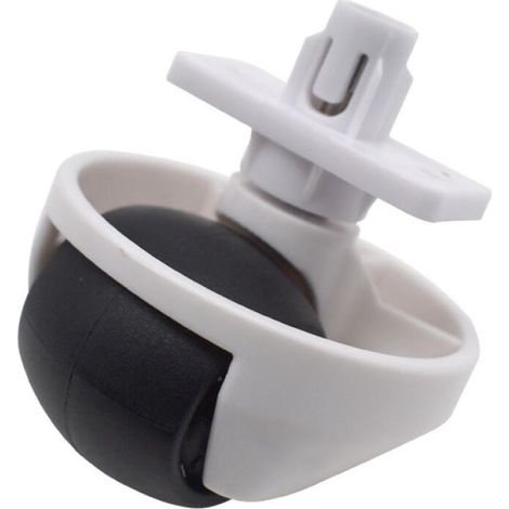 Roue avant (blanche) pour aspirateur robot - Roue avant silencieuse - Compatible avec les aspirateurs Roborock S65/S55 Max/S65 Pure/S7/S8/T7S/T8/G10/G20 - Roue universelle (1/4)