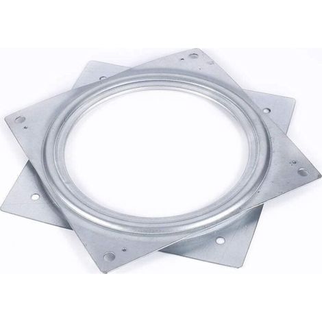 6 Inch Ball Bearing Swivel Plate, Lazy Susan Bearing, Swivel Bearing Plate, Rotating Metal Square Bearing, Rolling Base for TV Stands, Monitor Racks, Computers (1/5)