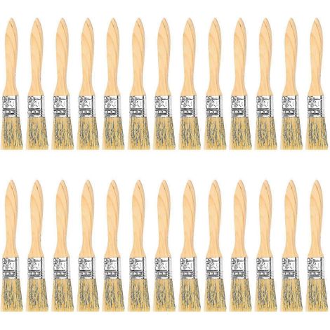 Un ensemble de 36 pinceaux de 24 mm (1 pouce) et pinceaux à poils courts compatibles avec les peintures, les teintures, les vernis, les colles, etc. (1/5)