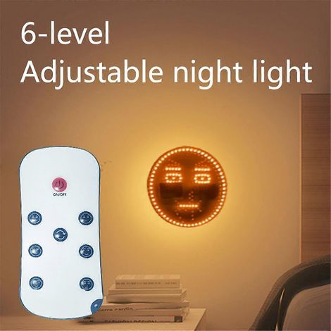 LED-Autolicht mit lustigem Gesichtsausdruck, Lächeln-Gesichtslichter, A--