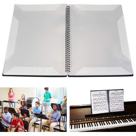 Premium A4 Sheet Music Folder with 30 Division Sheets, Sheet Music Binder for Inserting 60 Sheets of Sheet Music, Drawing Paper, Meeting Documents, and Reports (1/5)