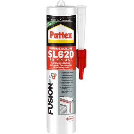 Silicone Sigillante neutro SL620 Nero RAL 9004 300 ml BOX 12 Pezzi PATTEX by HENKEL