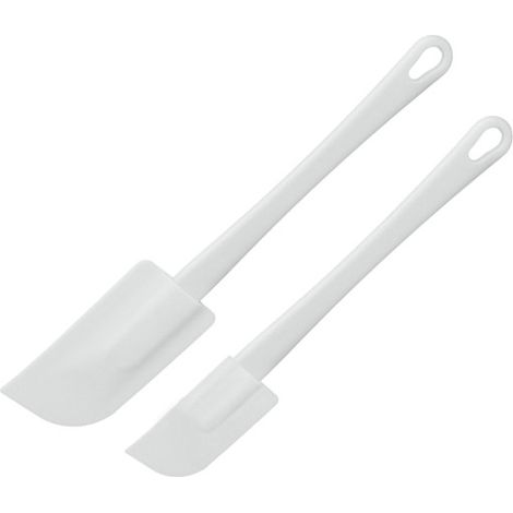 Metaltex espátula flexible blanca 25 cm pack de 2