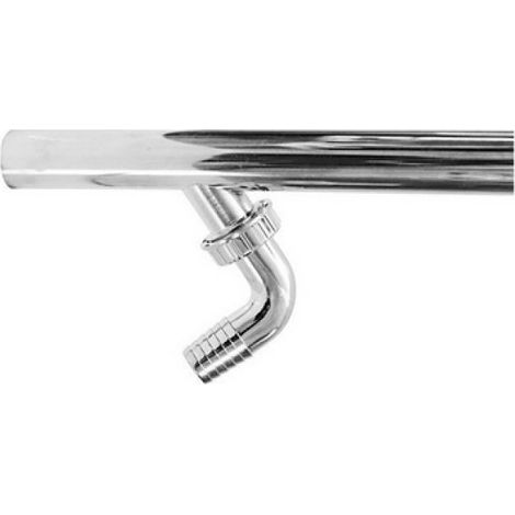CANOTTO CROMATO PER SCARICO LAVATRICE Diam.32 x 300 mm