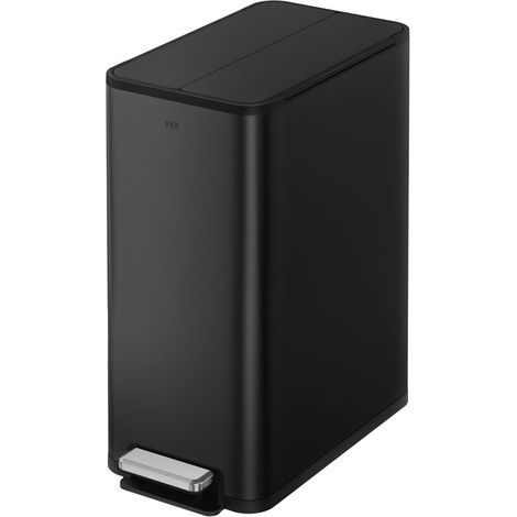 EKO - Poubelle à pédale X-Wing 45 litres - Stainless steel Plastic - Noir (1/5)