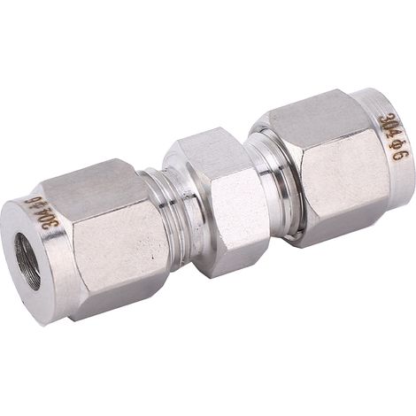 Raccords pneumatiques droits en acier inoxydable 304 pour tuyau d'air, diamètres 4mm/6mm/8mm/10mm/12mm, connecteur rapide 8mm (1/5)